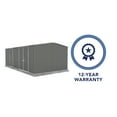 thumbnail image 5 of Absco AB1118 20 x 10 ft. Workshop Metal Shed - Woodland Gray, 5 of 12
