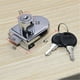 thumbnail image 5 of Cerradura para puerta de vitrina de vidrio, cerradura para puerta de vitrina, cerradura para puerta de vidrio, cerradura deslizante, cerradura para puerta de vidrio doble, sin apertura, apertura, 5 of 6