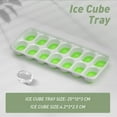 thumbnail image 2 of Ice Cube Tray with Lid, 4 Packs 56 Cubes Durable Stackable Ice Cube Trays for Freezer with Removable Lids, Easy-Release Plastic & Silicone Ice Tray for Cocktail, Coffee, 2 of 6