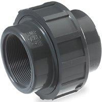 UPC 011651289201 product image for NDS U-1500-T Pipe Union, 1-1/2 in, FPT, 3-3/4 in L, SCH 80, 150 psi, PVC, Gray | upcitemdb.com