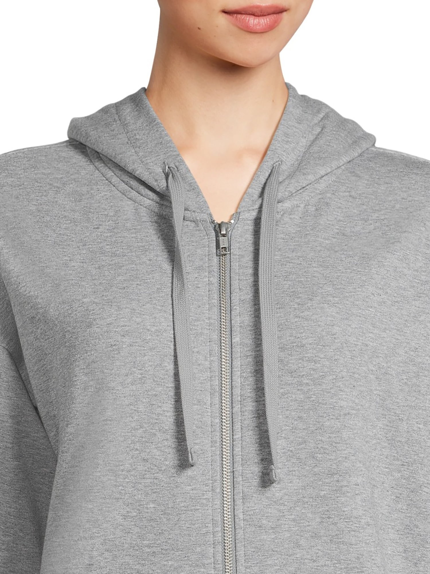 Time and Tru Women's Full Zip Fleece Jacket with Pockets, Sizes XS-XXXL