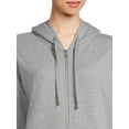 thumbnail image 5 of Time and Tru Women's Full Zip Fleece Jacket with Pockets, Sizes XS-XXXL, 5 of 6