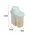 thumbnail image 2 of EIGTHTAIL Rice Storage Container  Dry Food Airtight Container  Pet Dog Cat Food Canister  BPA Free Clear Plastic Kitchen and Pantry Organization Bin for  Grain  Cereal  Flour, 2 of 5
