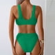 thumbnail image 4 of Traje de baño para mujer, moda, cómodo, color sólido, bikini, traje de baño de color liso para mujer, conjuntos de bikinis, trajes de baño para mujer, 4 of 9