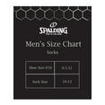 thumbnail image 7 of Spalding Men's White Liner Socks, 20-Pack, Sizes 6.5-12, 7 of 7