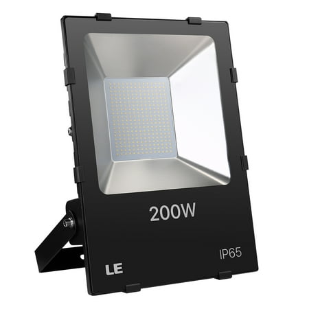Hps Security Lights (Lighting EVER 200W 22000lm Outdoor Flood Light Fixture, 600W HPS Equivalent, 5000K Daylight White IP65 Waterproof Security)
