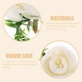 thumbnail image 4 of Mobestech Artificial Flower Wrist Corsage Bracelet White for Wedding Bride and Bridesmaid Accessories, 4 of 6