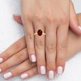 thumbnail image 2 of GemsNY July Birthstone - Traditional Oval Untreated Ruby Solitaire Ring (Grade - AAAAA | 1.55cts.), 2 of 4