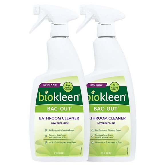 Limpiador de baño Biokleen Bac-Out Natural, paquete de 2
