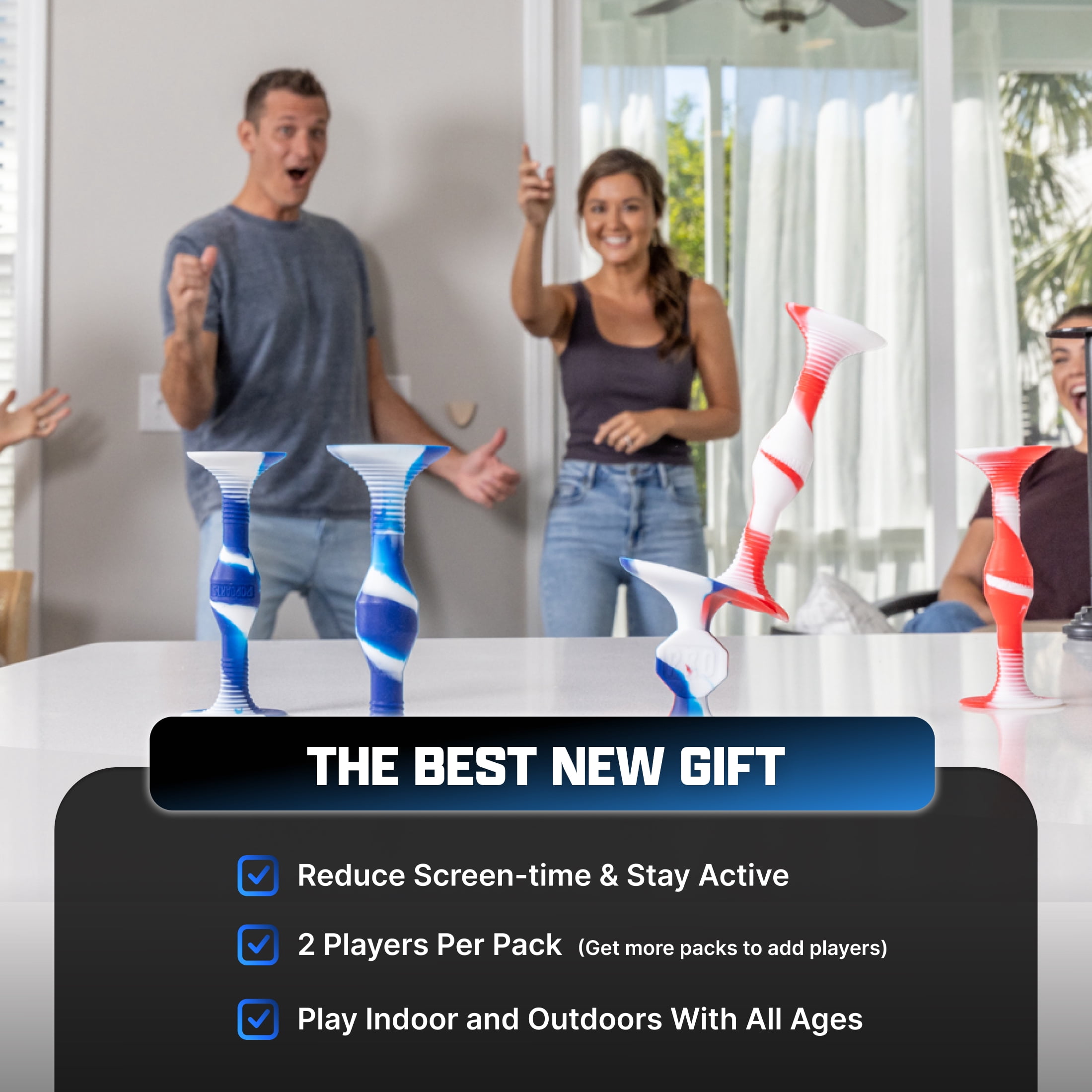 Popdarts USA Pro Pack – Suction Cup Dart Game for Indoor/Outdoor Play