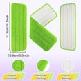 thumbnail image 2 of 3 Packs Microfiber Mop Pads,Spray Mop Refill Replacement Heads,Flat Mop Head,Wet/Dry Floor Cleaning Refill Mop Pads Compatible with Swiffer PowerMop Refill,16.5 x 5.5 Inch, 2 of 6