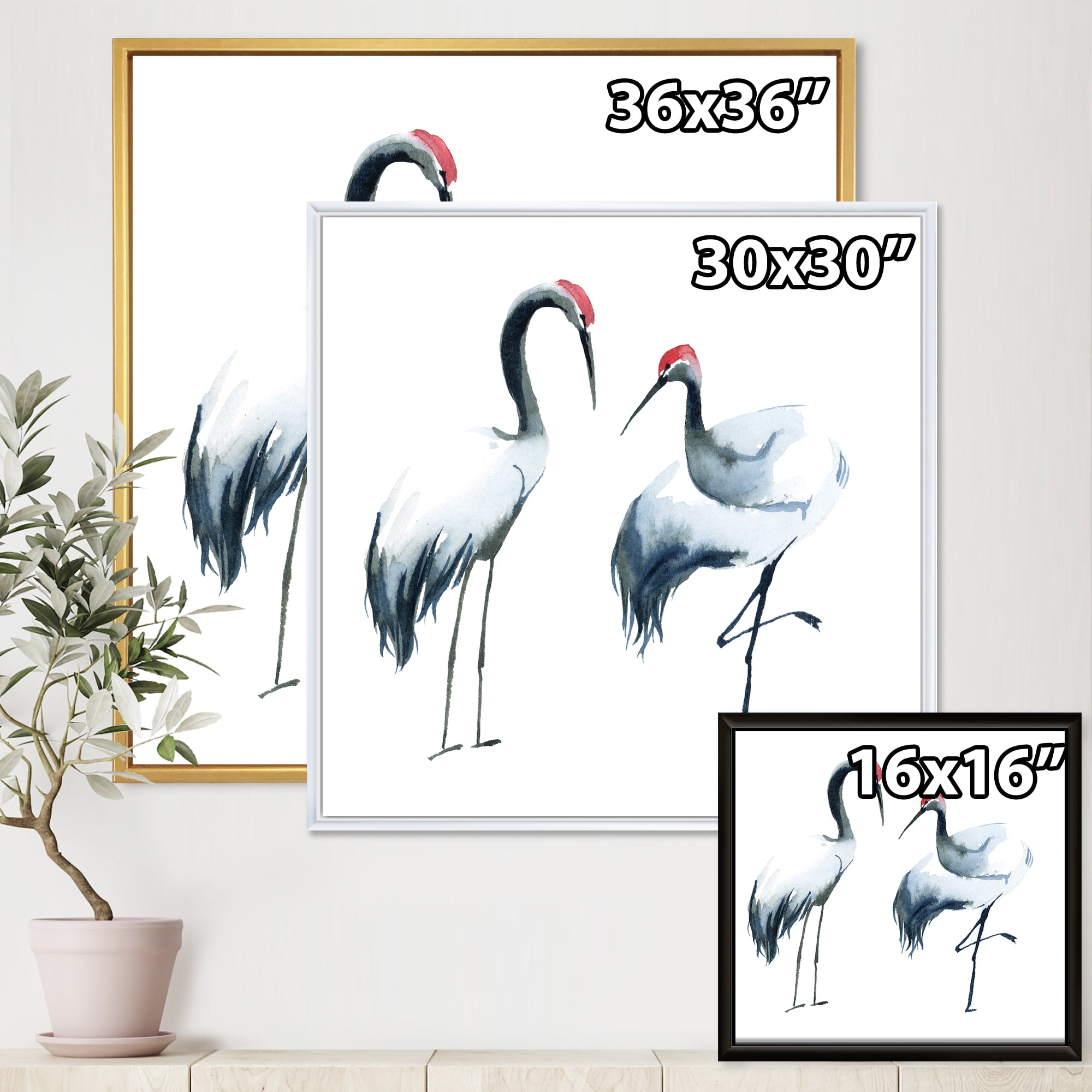 Designart 'Two Monochrome Shadoofs' Farmhouse Framed Canvas Wall Art Print