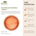 thumbnail image 5 of Curved Doussie Wood Bowl - Regular 4-Pack, 5 of 5