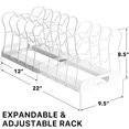 thumbnail image 2 of Simple Houseware Expandable Pan Organizer Rack, 1, 2 of 8