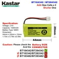 thumbnail image 2 of Kastar 2-Pack BT184342 / BT284342 Battery Replacement for Motorola S803 S804 T31 T3101 T3151, Philips SJB2121 SJB-2121 SJB2121/17 SJB-2121/17 SJB2121/37 SJB-2121/37, BT-184342 BT-28433 BT-284342, 2 of 5