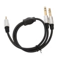 thumbnail image 4 of Divisor de doble conector para guitarra, cine y altavoces Cable de audio en Y de 3,5 mm a 6,35 mm, 4 of 8