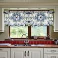 thumbnail image 3 of Yayeee Kitchen Curtains Tier Set of 2 Light Filtering 57"x24" Over Sink Window Panels, Green Floral, 3 of 7