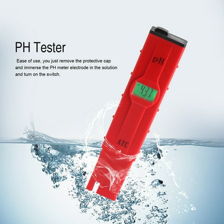 Digital PH Meter,EECOO Portable Pen Type LCD Digital PH Meter Hydroponic Aquarium Water Purity Monitor Tester,PH