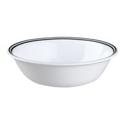 Corelle 1074209 Livingware City Block Soup/Cereal Bowl, Black / White