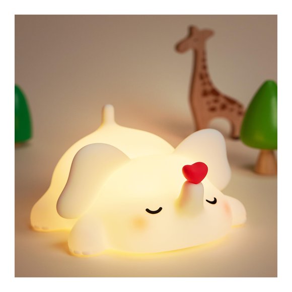 Luz nocturna Icotoibabie Cute Love Elephant LED recargable