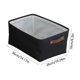 thumbnail image 3 of Cesta para almacenar telas | Contenedor organizador plegable con asas - Material de tela duradero, negro/gris/azul/caqui, 14,17x10,24x6,3 pulgadas, fácil de limpiar, almacenamiento en ropa y juguetes, 3 of 6