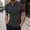 Black, variant on Mens Tee Shirts Short Sleeve Crewneck Henley Shirts Lightweight Navy T Shirt with Button Men's Clothing