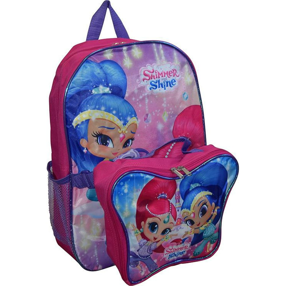 Nickelodeon Girl Shimmer And Shine 16" Backpack With Detachable