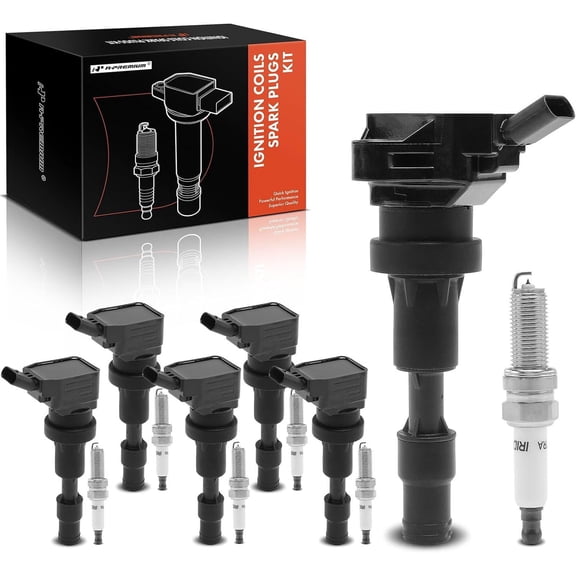A-Premium Set of 4 Ignition Coil Pack and Iridium Spark Plugs Compatible with Hyundai Elantra 2017 2018 2019 2020 1.4L