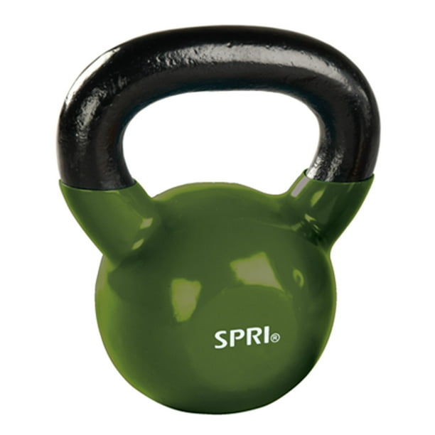 SPRI Deluxe Vinyl Kettlebell, 30 lbs, Single