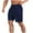 ☪390-Navy, variant on Nuoqisi Men's Workout Running Shorts Solid Loose Fitted Lightweight Basic Gym Athletic Shorts for Men with Zipper Pockets