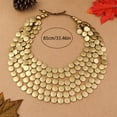 thumbnail image 3 of 6 Layers ColorfulChunky Wooden Bib Choker Necklace for Women Statement African Jewelry Multicolor Maroon Blue Fashion Collar Necklace, 3 of 3