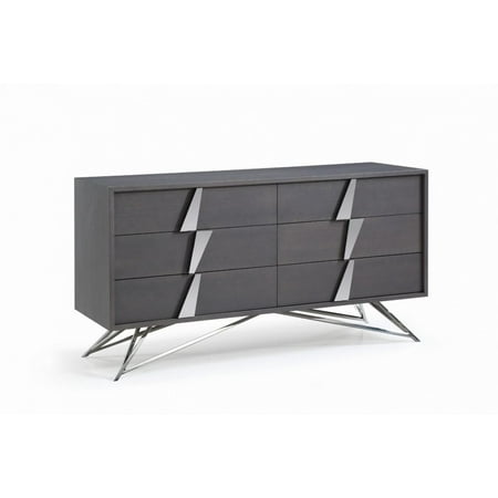 Grey Oak Dresser VIG Modrest Nicola Modern Contemporary