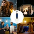 thumbnail image 2 of Solar Rechargeable LED Camping Portable Outdoor Hanging Light With USB Type C Charging For Emergency And Decorative Use, 2 of 6