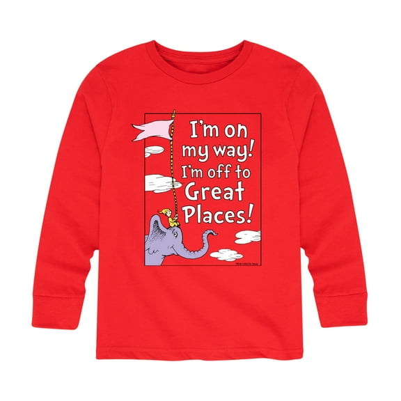 Dr. Seuss - I'm On My Way - Toddler And Youth Long Sleeve Graphic T-Shirt