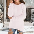 thumbnail image 1 of LIJCC Chandail à Manches Longues pour Fille, Col Rond, Moelleux et Duveteux, Robe chandail-Over Douce et Confortable, Ample, Surdimensionnée, Mode, Longue, Tricotée, Automne Hiver, 1 of 4