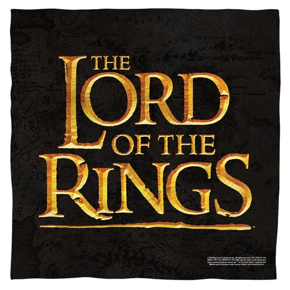 Lord Of The Rings Lor Logo Bandana White