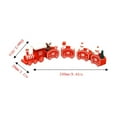 thumbnail image 3 of Wooden Christmas train decorative ornament with assembly, colorful design for holiday decor, size 9.44x2.16x0.98 inches, for mantel shelves table displays and gifts, 3 of 7