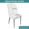 thumbnail image 3 of LKJYER Dining Chair Covers Set of 4, Removable Chair Slipcover with Skirt Stretch Washable Curved Back Chair Cover Kitchen Living Room Furniture Protector, 3 of 7