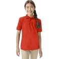 thumbnail image 3 of Classroom School Uniforms Adult Short Sleeve Pique Polo CR832X, XL, Orange, 3 of 7