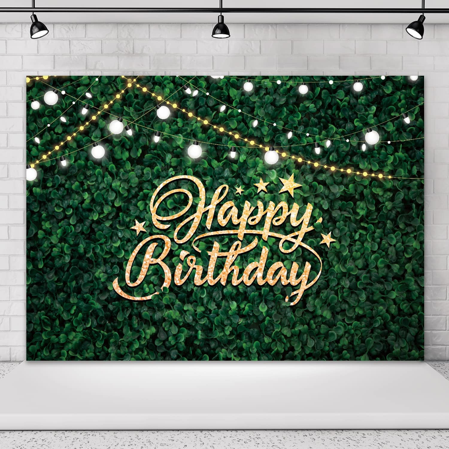 Greenery Birthday Backdrop Sage Green Party Decorations Happy Birthday Photo Backdrops Eucalyptus Leaves Balloon Banner Background Photography Women