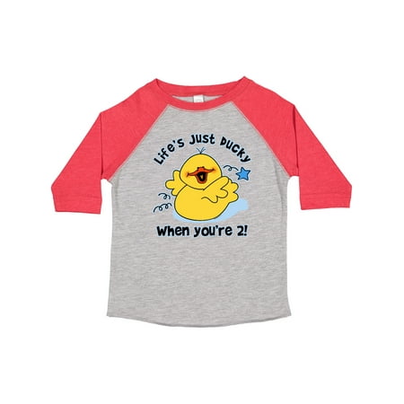 

Inktastic Life s Ducky 2nd Birthday Gift Toddler Boy or Toddler Girl T-Shirt