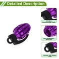 thumbnail image 3 of Unique Bargains 4 Pcs Tire Valve Stem Caps Decorative Grenade Shape Tyre Valve Dust Covers Aluminum Alloy Plastic  Purple 36.5mm, 3 of 5