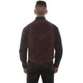 thumbnail image 2 of Scully 1014-67-46 Mens Handlaced Concho Vest Espresso 46, 2 of 2