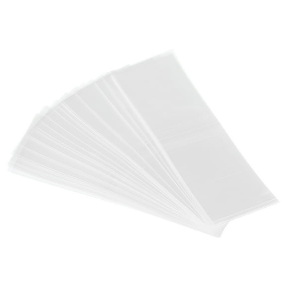 Uxcell 92x30mm 2.2 to 2.24 In Dia Perforated Heat Shrink Wrap Bands Clear 250 Pack