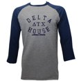 thumbnail image 1 of T-Shirt Raglan à Manches 3/4 pour Adulte, Film de Frat Universitaire des Années 70, 1 of 1