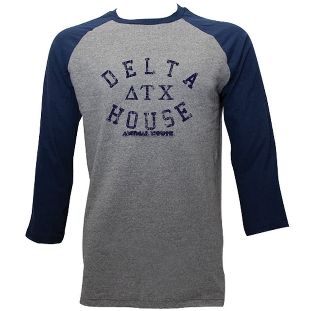 T-Shirt Raglan à Manches 3/4 pour Adulte, Film de Frat Universitaire des Années 70