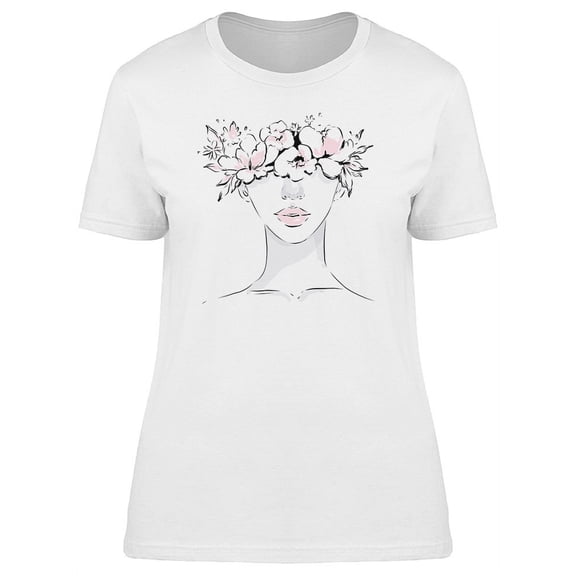 Floral Crown Woman Graphic T-Shirt Women -Image by Shutterstock, Female Small