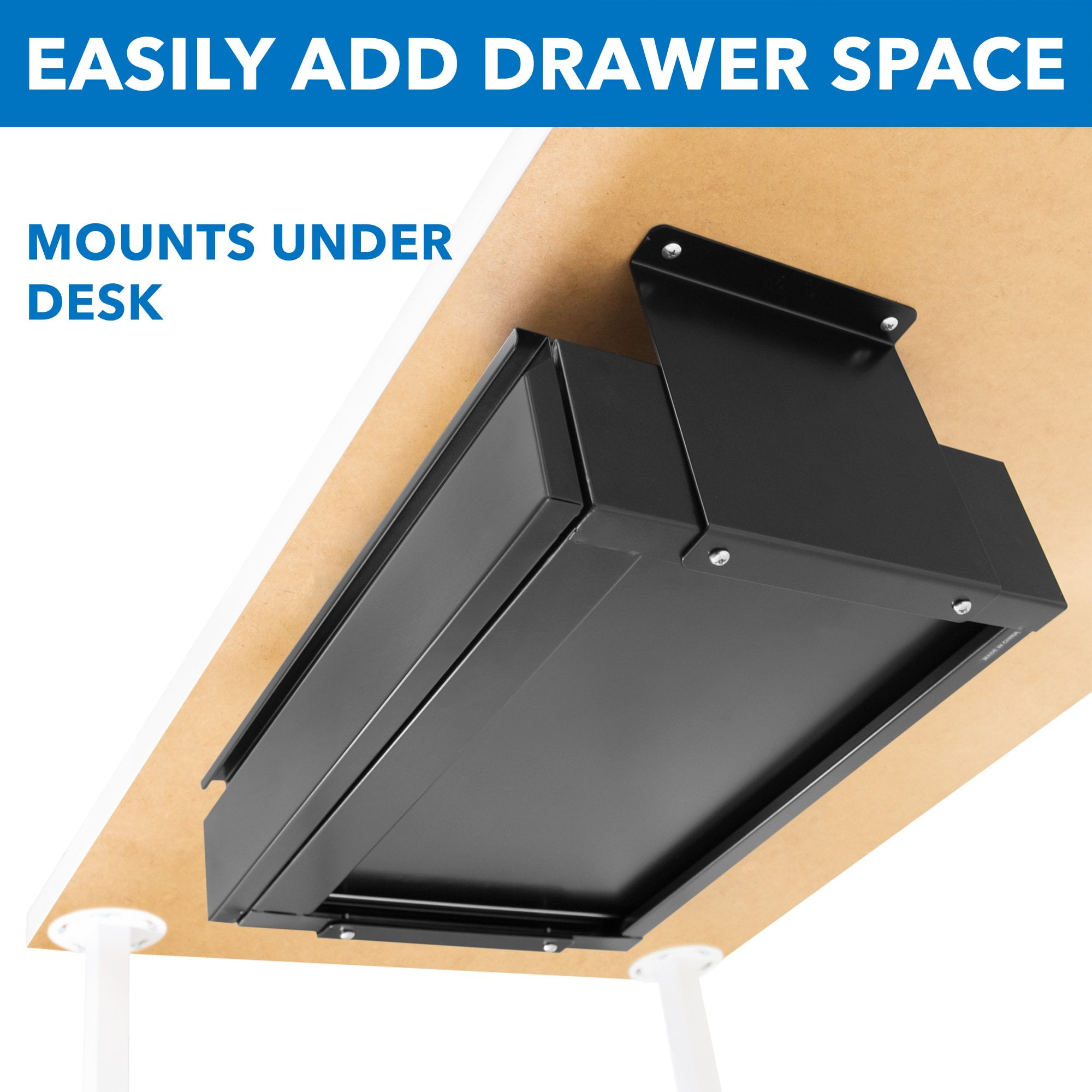 Mount-it! Under Desk Pull-out Drawer Kit With Shelf 20.2 (wide) X 12.2  (deep) X 7.4 (tall) : Target