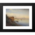 thumbnail image 2 of Albert Flamm 14x12 Black Modern Framed Museum Art Print Titled - View of the Bay of Naples, 2 of 5