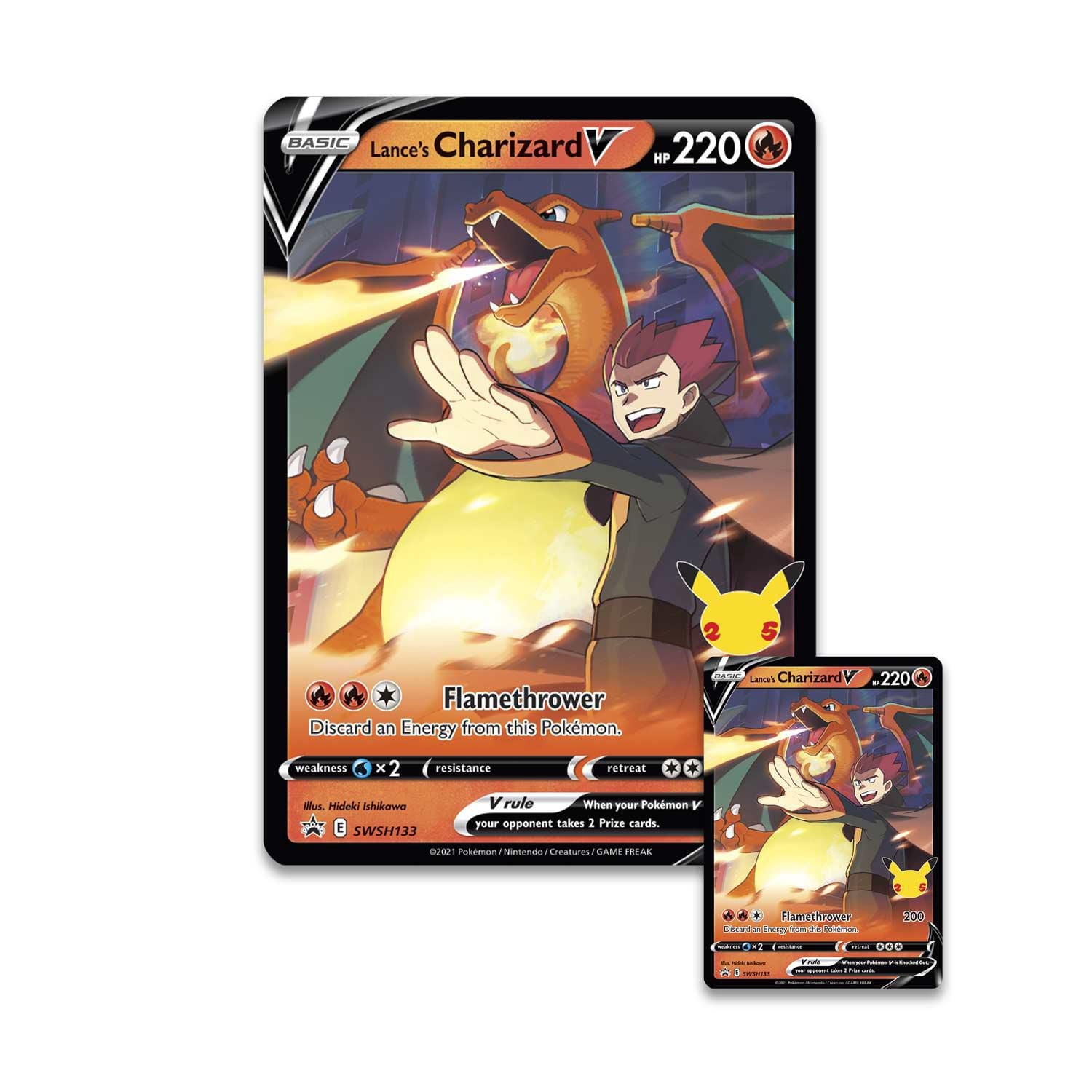 Pokémon  Jeux de Cartes à Collectionner, Collection Célébrations (Lance's Charizard V)